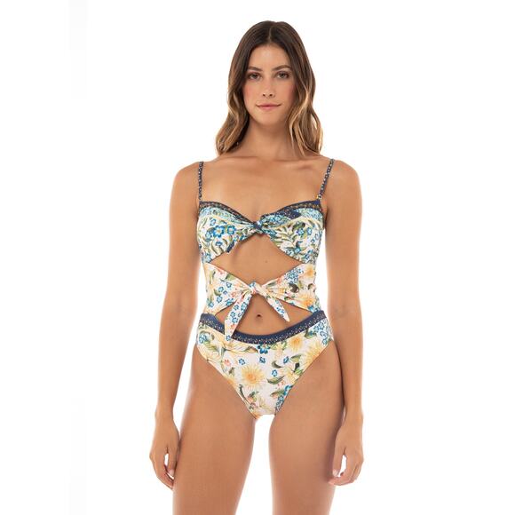 Agua Bendita Carrie Jardim One Piece NWT SIZE M - Picture 2 of 6